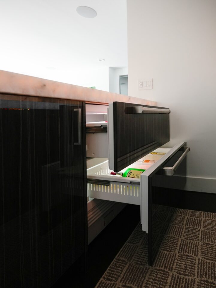 custom bar refrigeration drawers