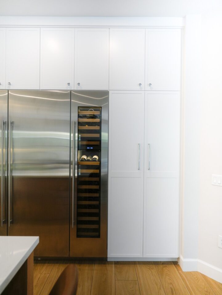 warm oak harmony appliance wall
